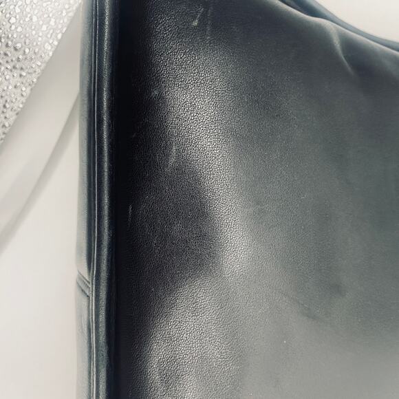 Vintage Coach Andrea Slim Hobo Shoulder Bag Zip Top 9073 Black Gold Womens - Picture 14 of 16